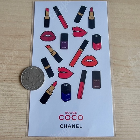New Chanel Coco Rouge Stickers - Picture 3 of 3